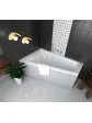 Corner bathtub with casing 160x100 cm BARBOSA